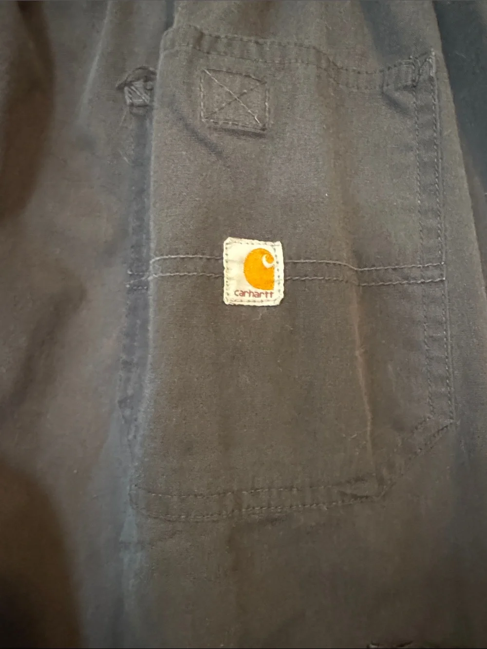 Carhartt Men's Black Cargo Scrub Pants - Comfortable Work Wear